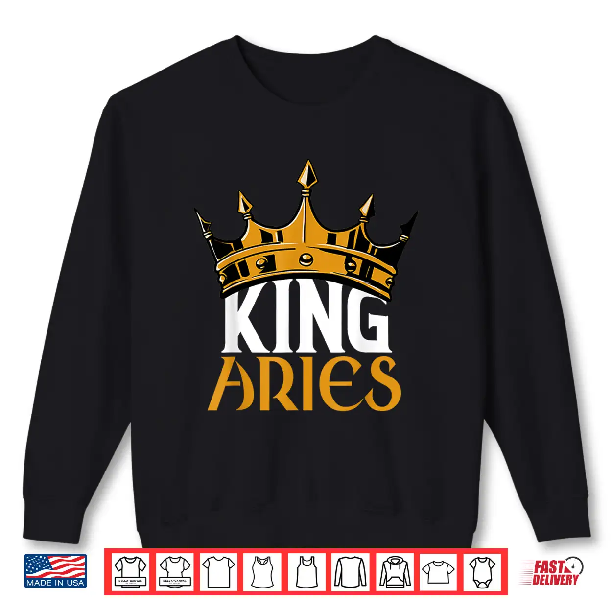 King Aries Crown Zodiac Sign Birthday Astrological Symbol Shirt King Aries Crown Zodiac Sign Birthday Astrological Symbol Shirt