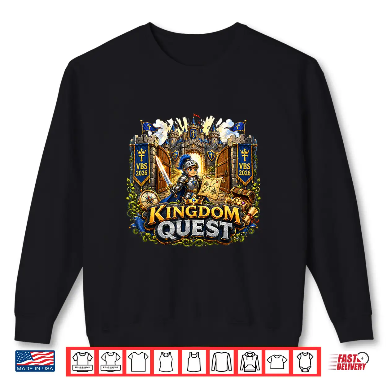 Kingdom Quest Vbs 2026 The Kingdom Of God Christian Shirt Kingdom Quest Vbs 2026 The Kingdom Of God Christian Shirt