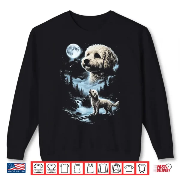 Sweatshirt Maltipoo Howling to the Moon Shirt