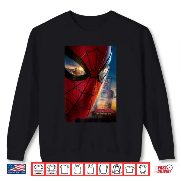 Marvel Studios Spider Man Day Mask Eyes Poster Shirt 2 Sweatshirt Marvel Studios Spider Man Day Mask Eyes Poster Shirt