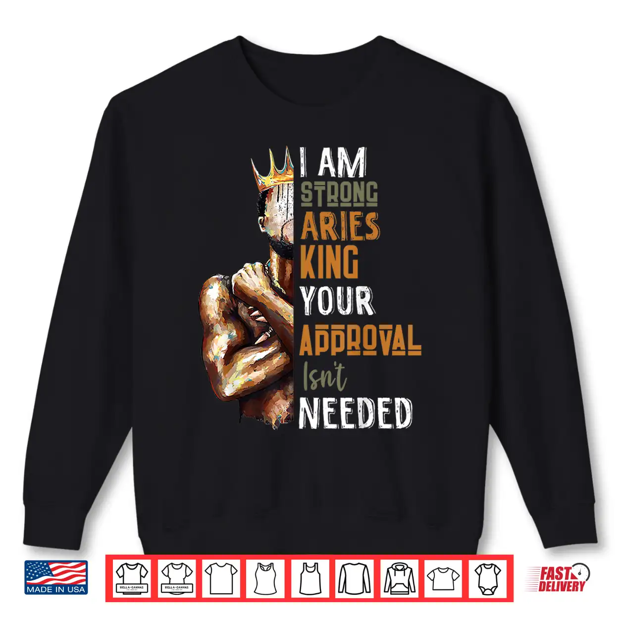 Mens I Am Strong Aries King Crown Zodiac Horoscope Gift Shirt Mens I Am Strong Aries King Crown Zodiac Horoscope Gift Shirt