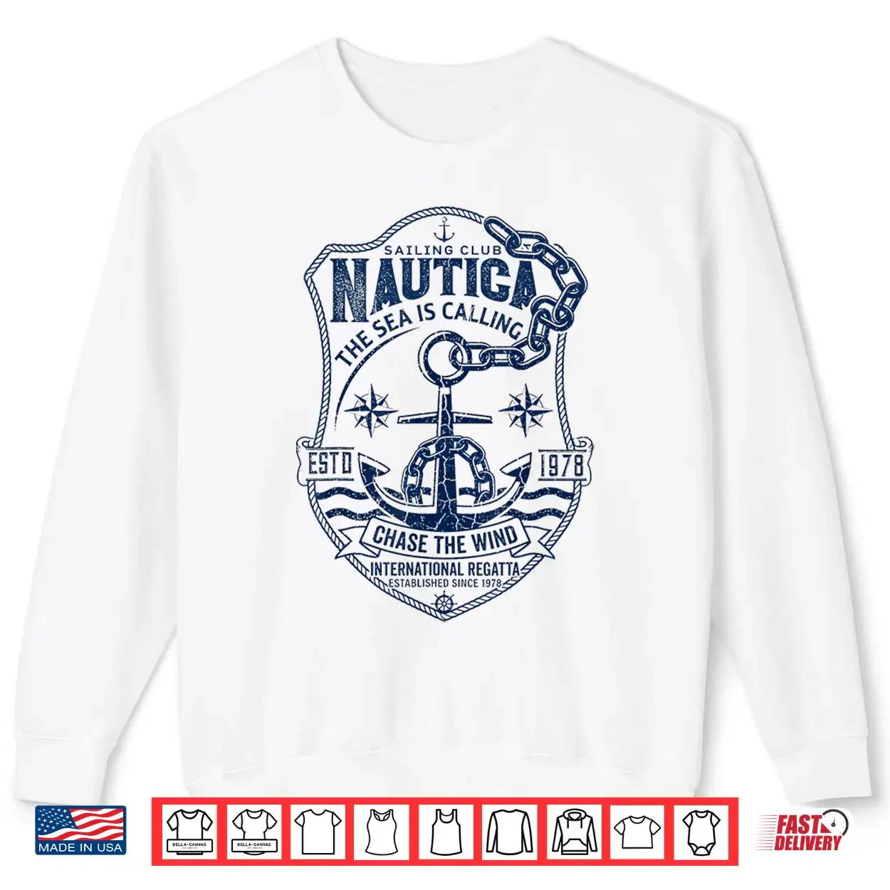 Nautica Sailing Club Vintage Anchor International Regatta Shirt Nautica Sailing Club Vintage Anchor International Regatta Shirt