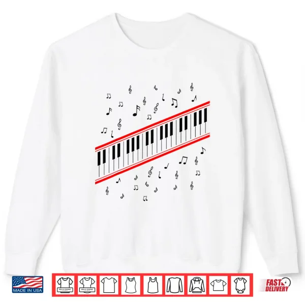 Piano Keys Lover Beat It Pianist 1980S Dance Costume Music Shirt 2 Sweatshirt Piano Keys Lover Beat It Pianist 1980s Dance Costume Music Shirt