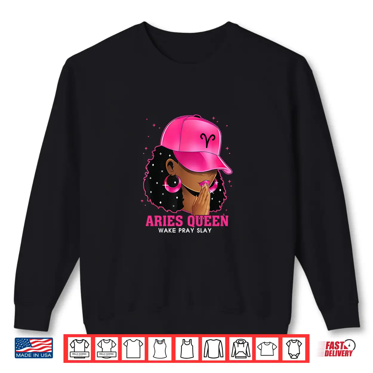 Pink Aries Queen Black Girl Woman Cap Zodiac Sign Birthday Shirt Pink Aries Queen Black Girl Woman Cap Zodiac Sign Birthday Shirt