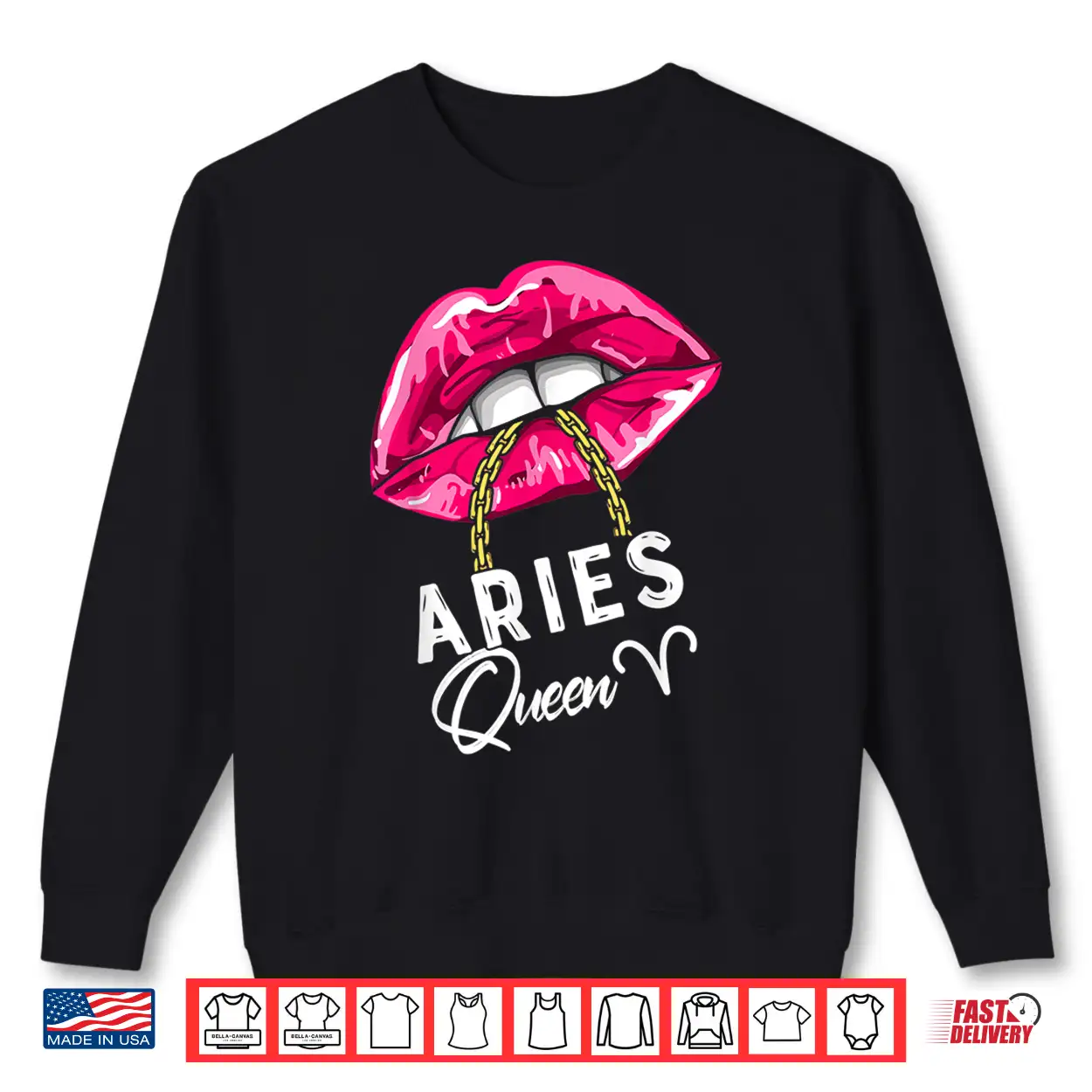 Pink Lips Aries Queen Sexy Womens April March Birthday Cool Shirt Pink Lips Aries Queen Sexy Womens April March Birthday Cool Shirt