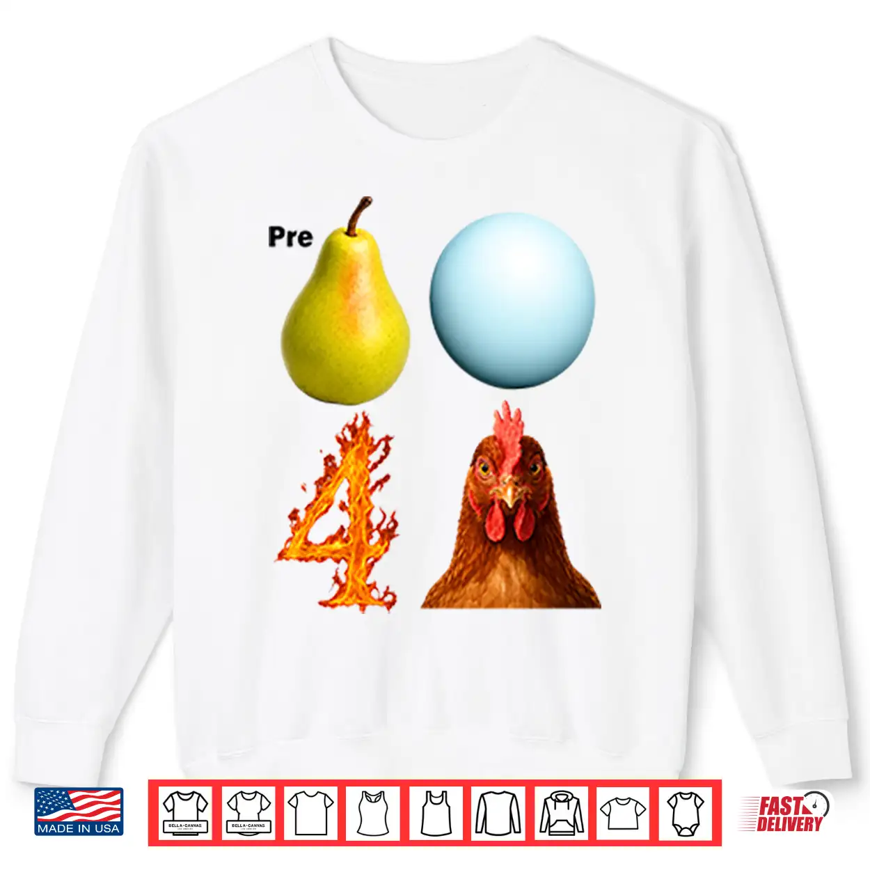 Pre Pear Blue Planet Fire Four Chicken Parody Shirt Pre Pear Blue Planet Fire Four Chicken Parody Shirt
