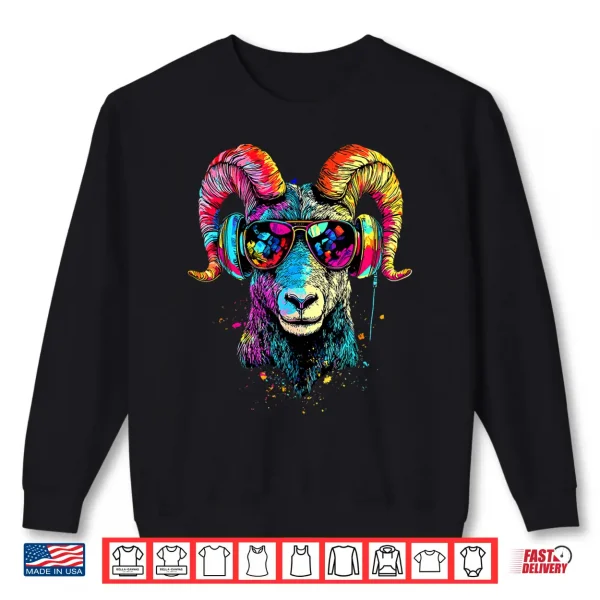 Sweatshirt Ram Mouflon Aries Domestic Sheep Wild Sheep Male Sheep Shirt