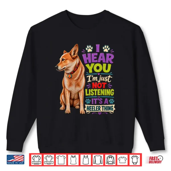 Sweatshirt Red Heeler Farm Dog Sunset Australian Cattle Dog Shirt Shirt