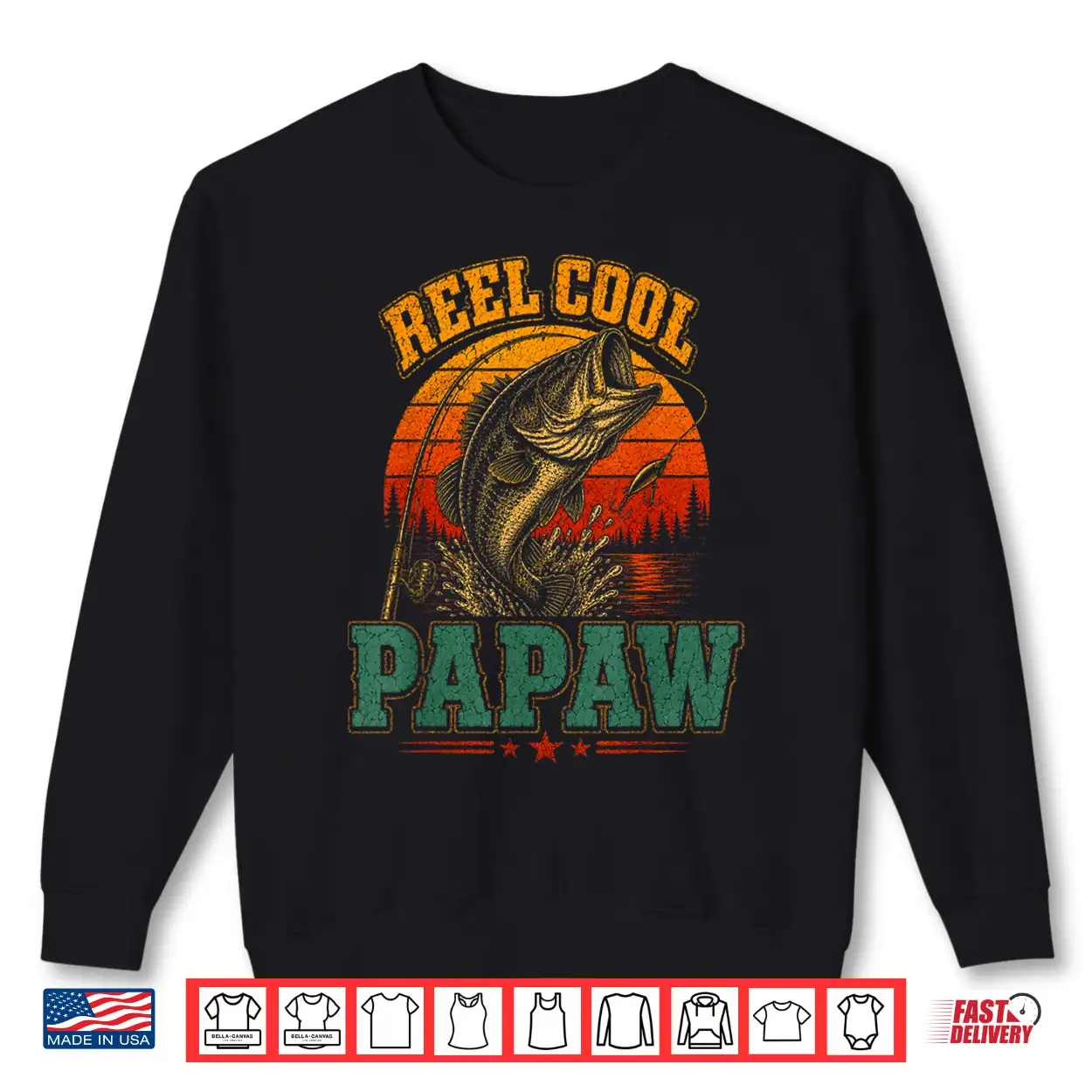 Reel Cool Papaw Vintage Fishing Retro Sunset Father’S Day Shirt Reel Cool Papaw Vintage Fishing Retro Sunset Father’S Day Shirt