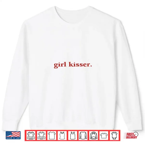 Sweatshirt Retro Girl Kisser Lesbian Queer Pride LGBTQ Bachelorette Shirt