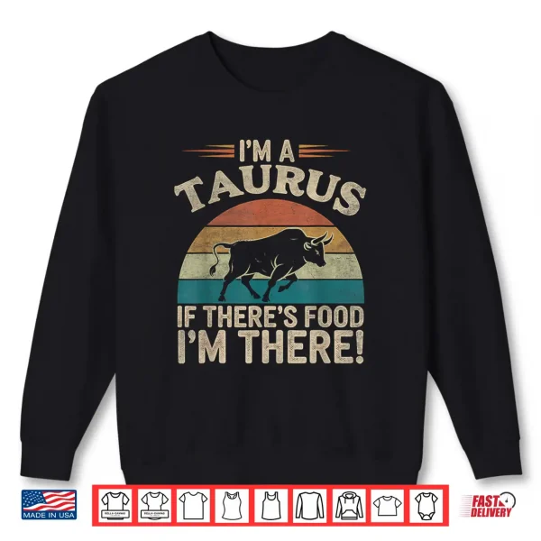 Sweatshirt Retro Vintage Design Taurus Zodiac Sign Birthday Horoscope Shirt