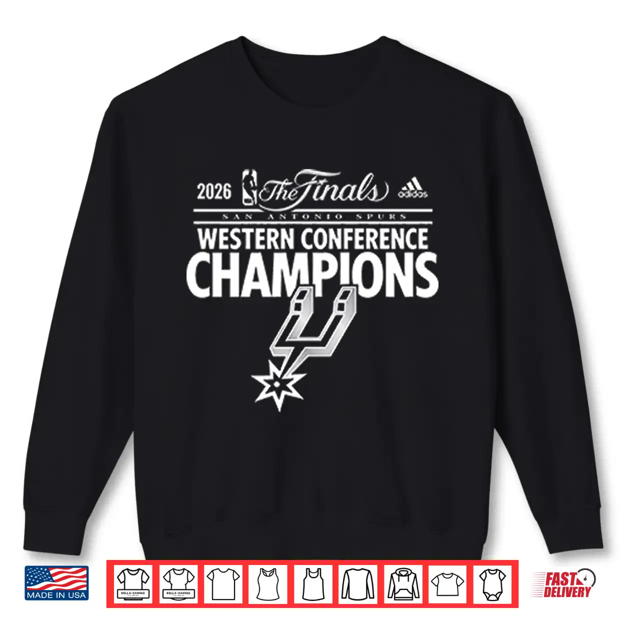 San Antonio Spurs Western Conference Champions 2026 Shirt San Antonio Spurs Western Conference Champions 2026 Shirt
