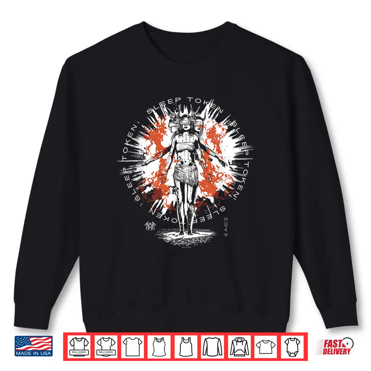 Sleep Token Rain Navy Shirt Sleep Token Rain Navy Shirt