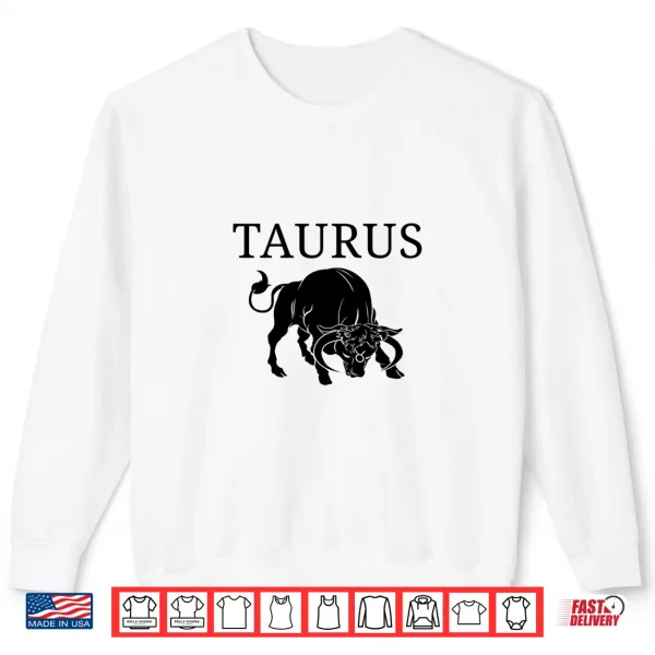 Taurus Astrology Large Bull Zodiac Sign With Taurus Name Shirt 2 Sweatshirt Taurus Astrology Large Bull Zodiac Sign With Taurus Name Shirt