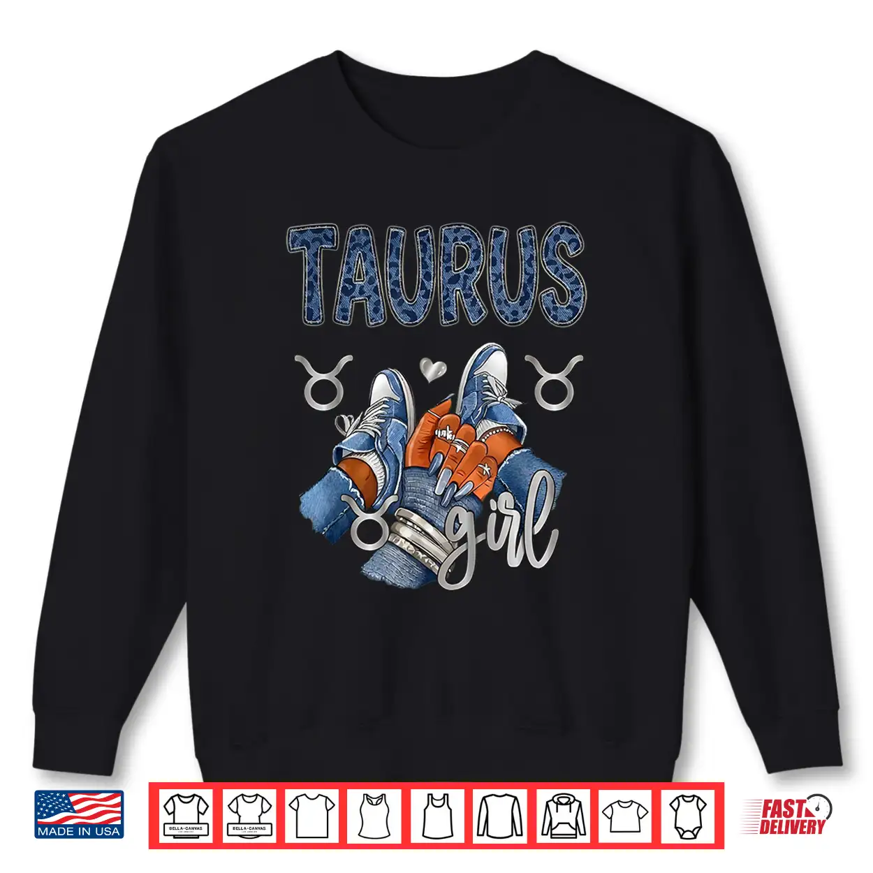 Taurus Birthday Zodiac Sneakers Nails Leopard Shirt Taurus Birthday Zodiac Sneakers Nails Leopard Shirt