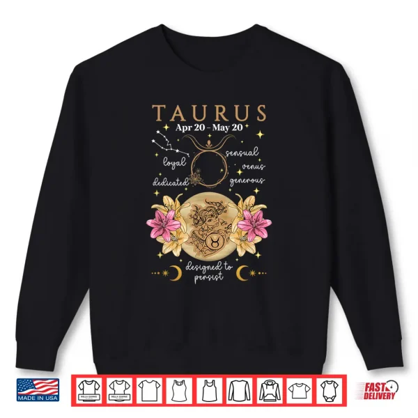 Taurus Facts Taurus Zodiac Sign Taurus Birthday Shirt 2 Sweatshirt Taurus Facts Taurus Zodiac Sign Taurus Birthday Shirt
