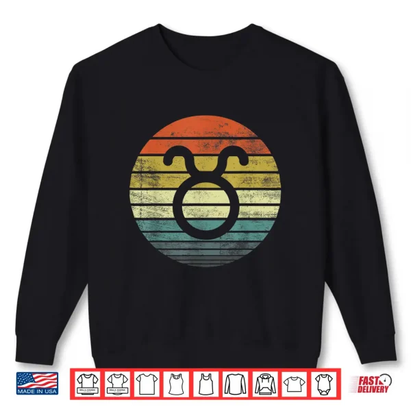 Taurus Gifts Funny Retro Sunset Zodiac Sign Birthday Shirt 2 Sweatshirt Taurus Gifts Funny Retro Sunset Zodiac Sign Birthday Shirt