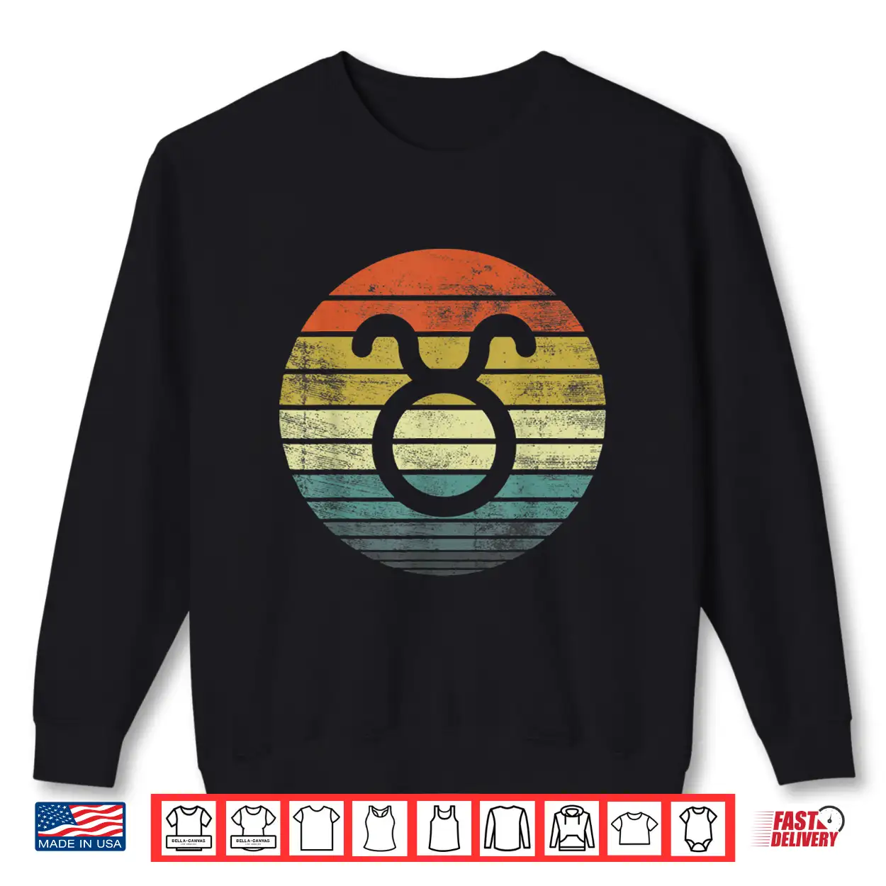 Taurus Gifts Funny Retro Sunset Zodiac Sign Birthday Shirt Taurus Gifts Funny Retro Sunset Zodiac Sign Birthday Shirt