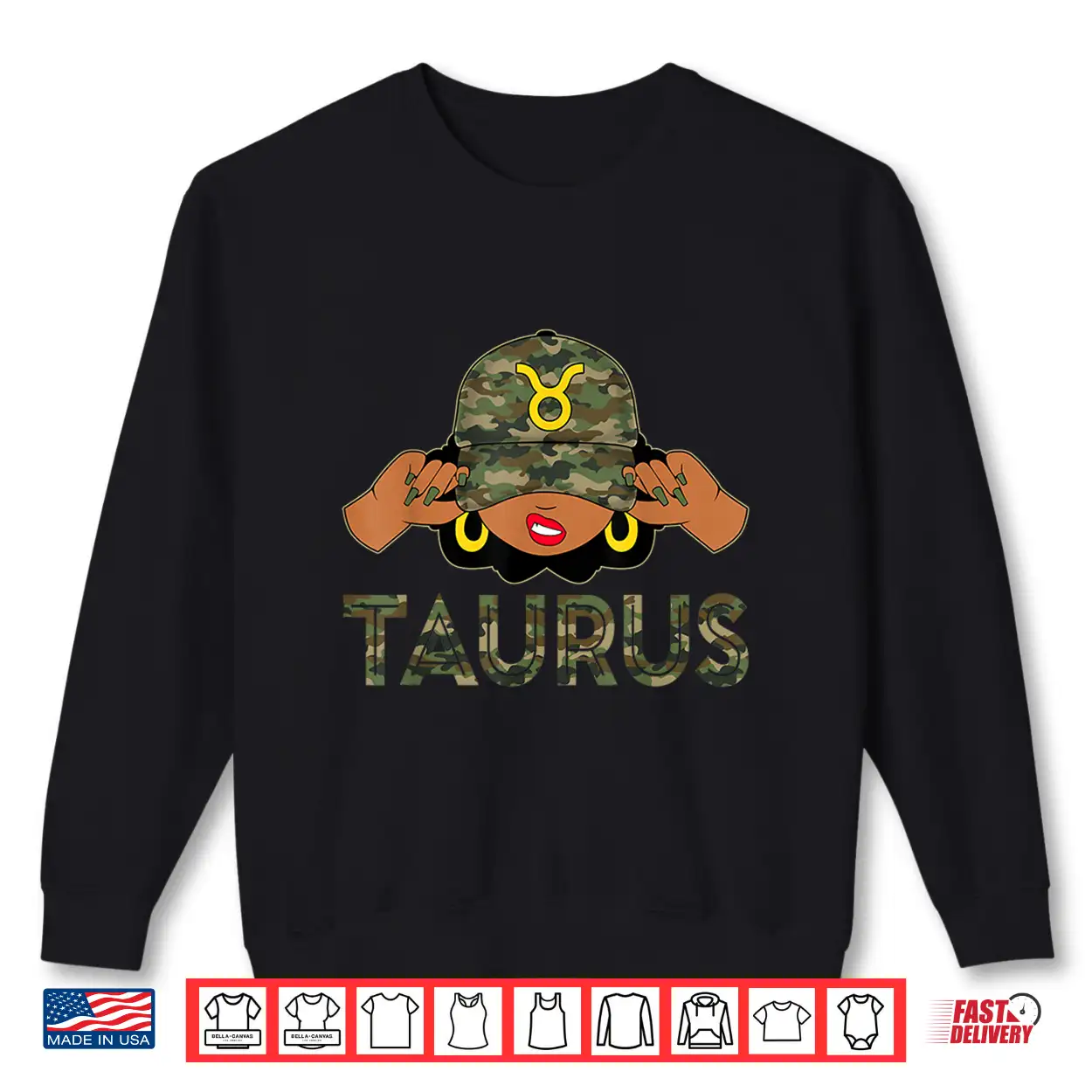Taurus Queen Sassy Afro Black Woman Camo Cap Zodiac Shirt Taurus Queen Sassy Afro Black Woman Camo Cap Zodiac Shirt