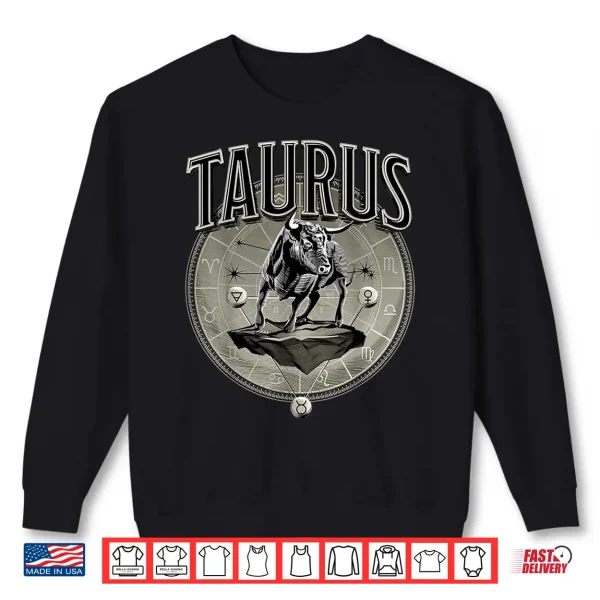 Taurus Tee Men Zodiac Sign Taurus Shirt 2 Sweatshirt Taurus Tee Men Zodiac Sign Taurus Shirt