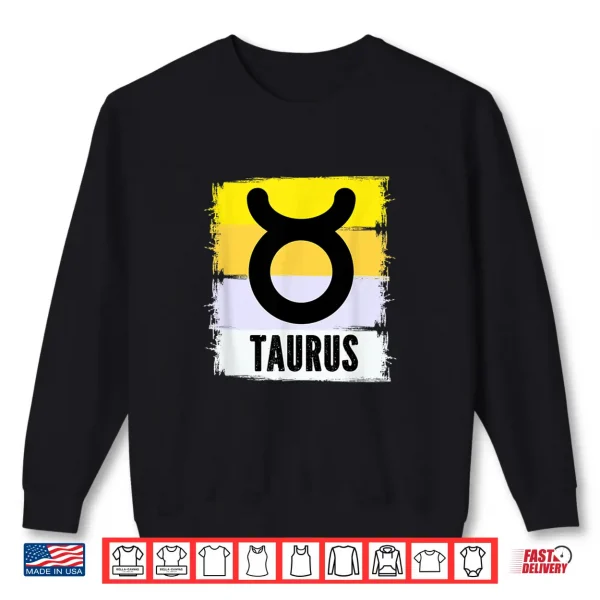 Taurus Zodiac Birthday Born In April Yellow Star Signs Funky Shirt 2 Sweatshirt Taurus Zodiac Birthday Born In April Yellow Star Signs Funky Shirt