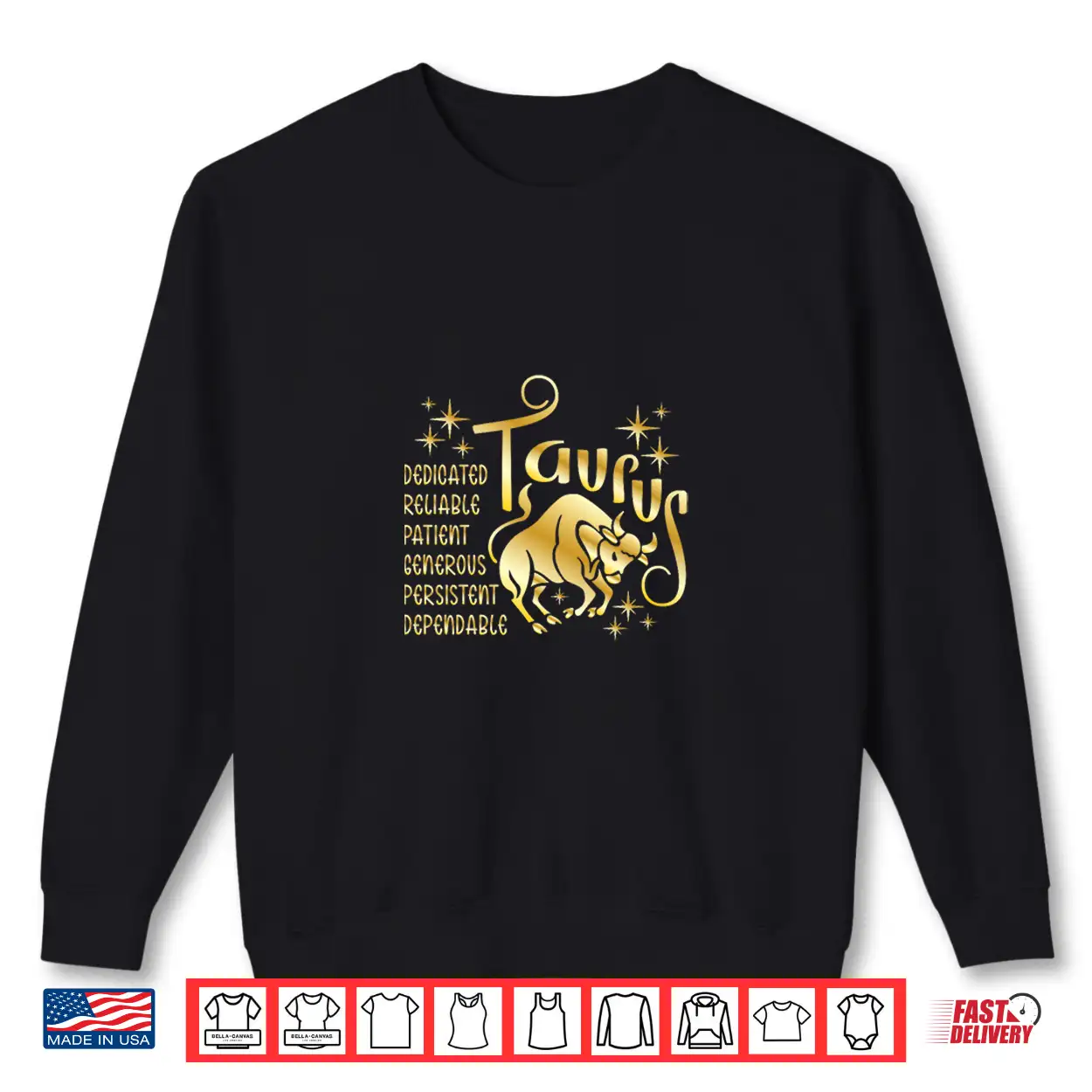 Taurus Zodiac Gold Shirt Taurus Zodiac Gold Shirt