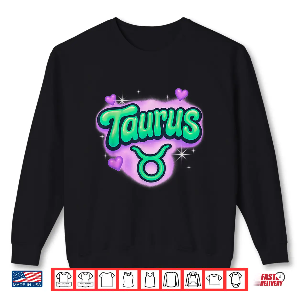 Taurus Zodiac Pastel Airbrush Cute Astrology Graphic Shirt Taurus Zodiac Pastel Airbrush Cute Astrology Graphic Shirt