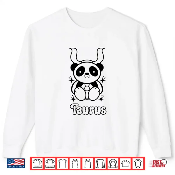 Taurus Zodiac Sign Kawaii Panda Bear Birthday Horoscope Shirt 2 Sweatshirt Taurus Zodiac Sign Kawaii Panda Bear Birthday Horoscope Shirt