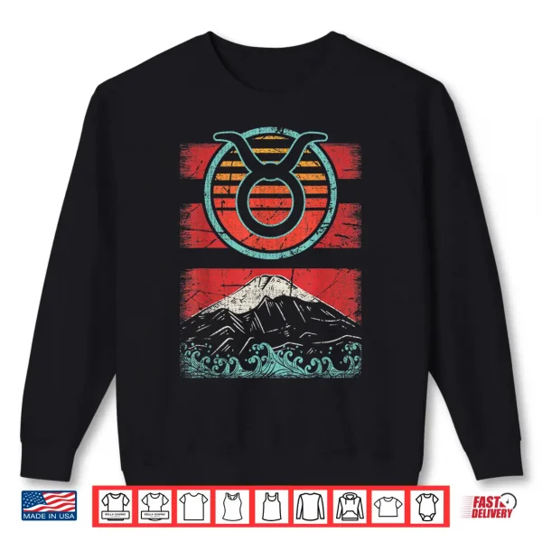 Taurus Zodiac Sign Retro Birthday Astrology Shirt 2 Sweatshirt Taurus Zodiac Sign Retro Birthday Astrology Shirt
