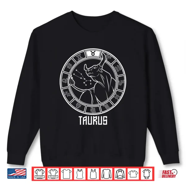Sweatshirt Taurus Zodiac Sign Shirt April May Birthday Gift Shirt