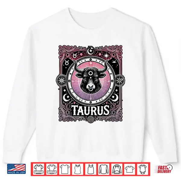 Sweatshirt Taurus Zodiac Sign Star Astrology Birthday Horoscope Shirt