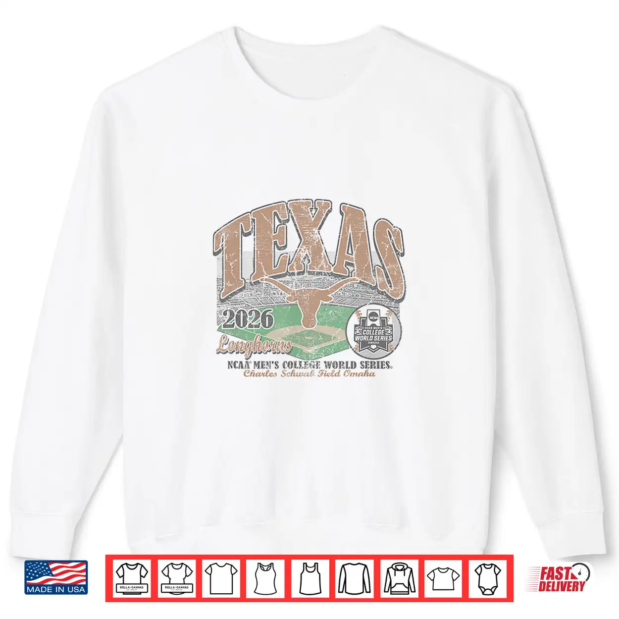 Texas Longhorns College World Series 2026 Cws Baseball Shirt Texas Longhorns College World Series 2026 Cws Baseball Shirt