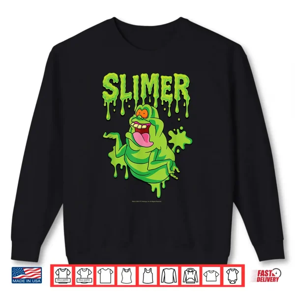 The Real Ghostbusters Ecto Green Slimer Retro 80'S Cartoon Shirt 2 Sweatshirt The Real Ghostbusters Ecto Green Slimer Retro 80s Cartoon Shirt
