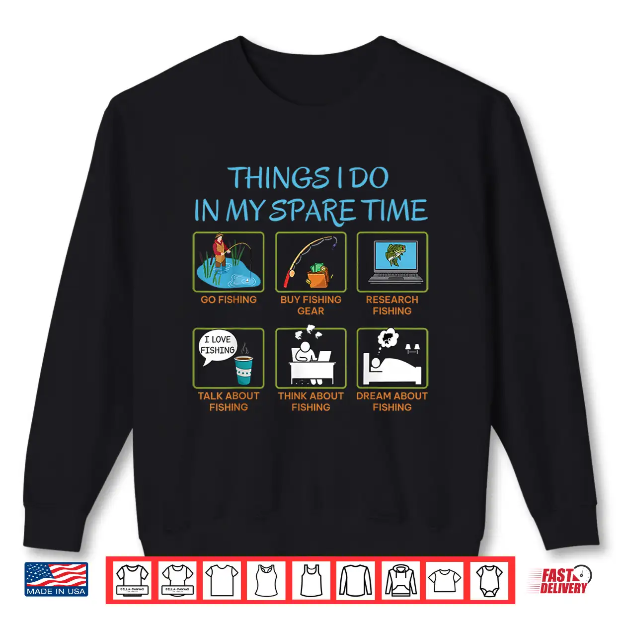 Things I Do In My Spare Time Funny Fishing Humor Shirt Things I Do In My Spare Time Funny Fishing Humor Shirt