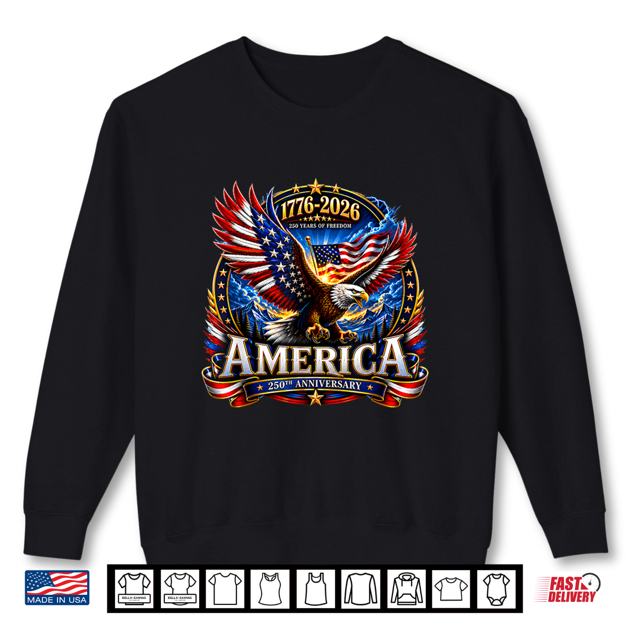 Usa Independence 250Th Anniversary 1776 2026 Patriotic Eagle Shirt Usa Independence 250Th Anniversary 1776 2026 Patriotic Eagle Shirt