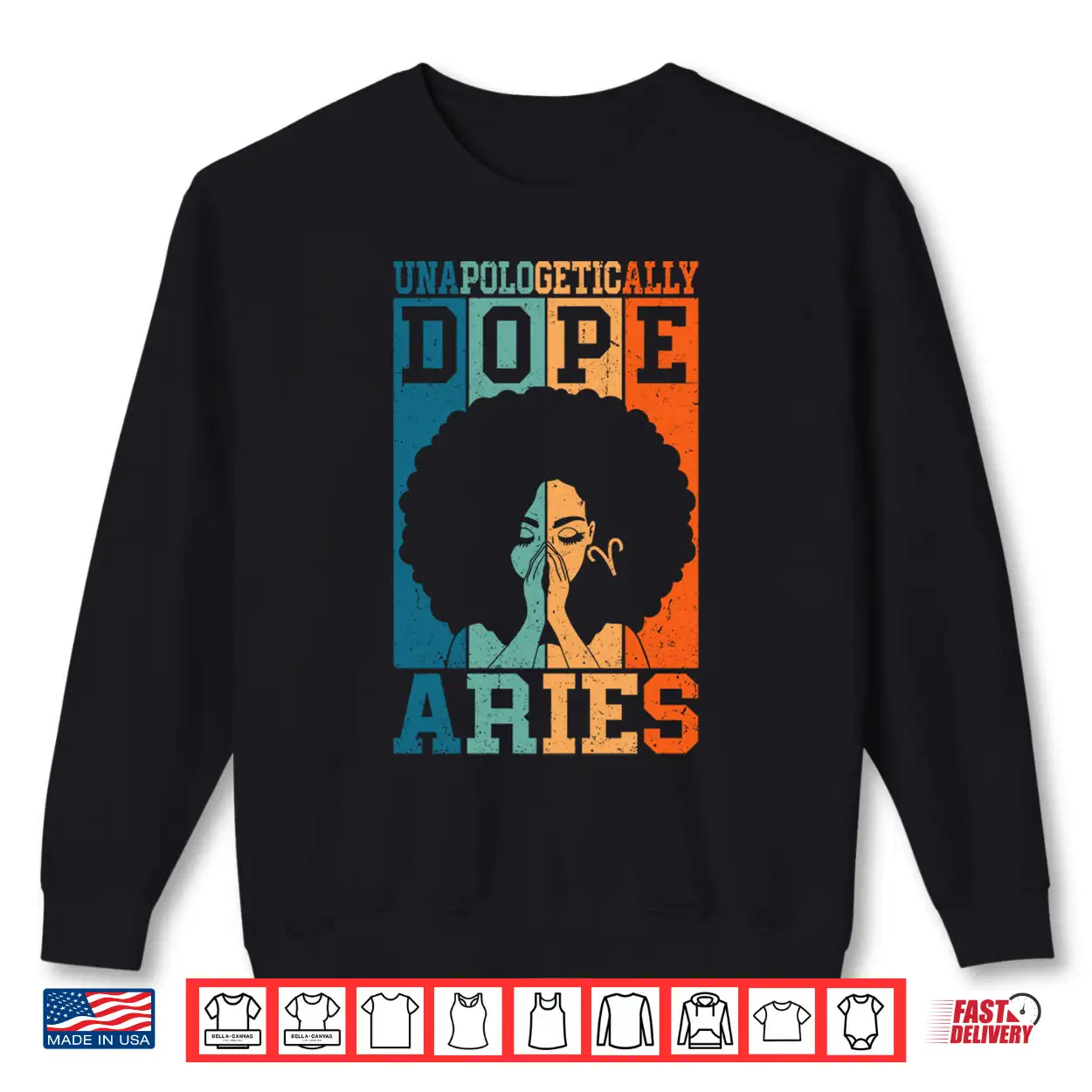 Unapologetically Dope Aries Retro Afro Hair Black Woman Performance Shirt Unapologetically Dope Aries Retro Afro Hair Black Woman Performance Shirt