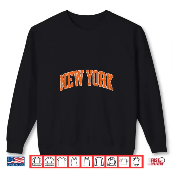 Vintage New York Men Ny Blue Orange Women Retro New York Tee Shirt 2 Sweatshirt Vintage New York Men NY Blue Orange Women Retro New York Tee Shirt