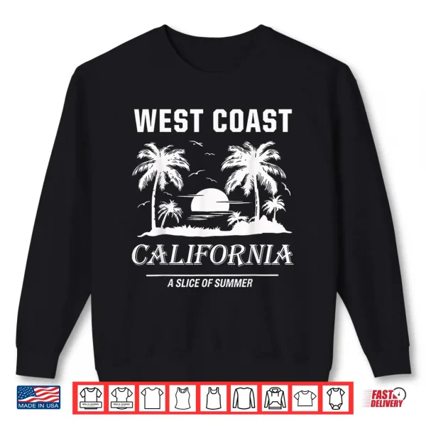 Sweatshirt Vintage West Coast California Beach Summer Graphic Shirt