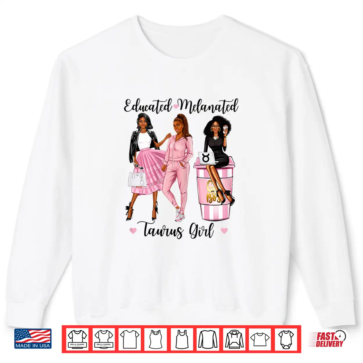 Womens Educated Melanated Taurus Girl May April Birthdays Women Shirt Womens Educated Melanated Taurus Girl May April Birthdays Women Shirt