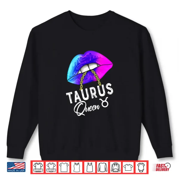 Womens Graduated Purple Blue Taurus Queen May April Zodiac Shirt 2 Sweatshirt Womens Graduated Purple Blue Taurus Queen May April Zodiac Shirt