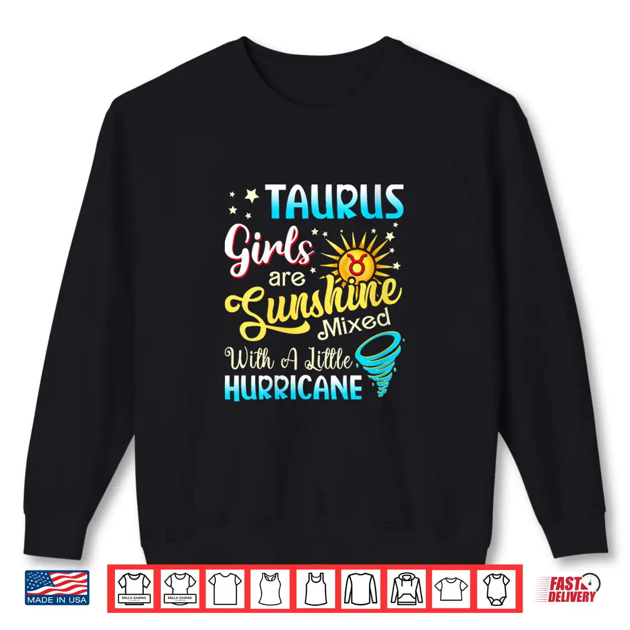 Womens Taurus Girls Are Sunshine Mixed Little Hurricane Shirt Womens Taurus Girls Are Sunshine Mixed Little Hurricane Shirt