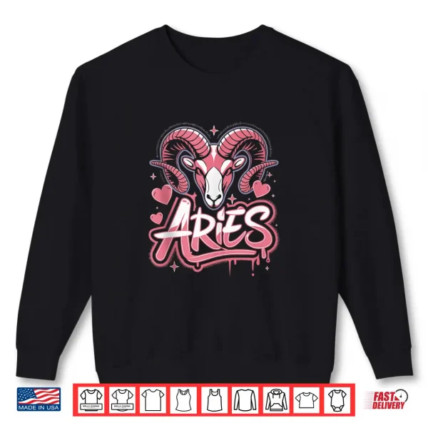 Zodiac Sign Aries Sign Constellation Birthday Horoscope Shirt 2 Sweatshirt Zodiac Sign Aries Sign Constellation Birthday Horoscope Shirt