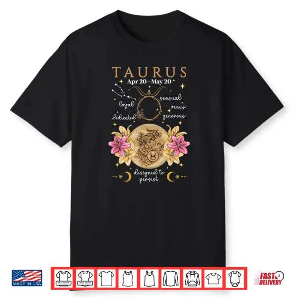 Taurus Facts Taurus Zodiac Sign Taurus Birthday Shirt