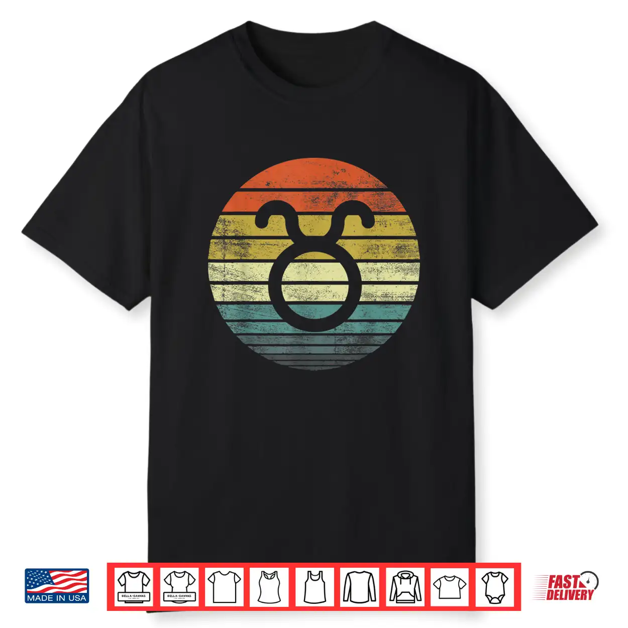 Taurus Gifts Funny Retro Sunset Zodiac Sign Birthday Shirt Taurus Gifts Funny Retro Sunset Zodiac Sign Birthday Shirt