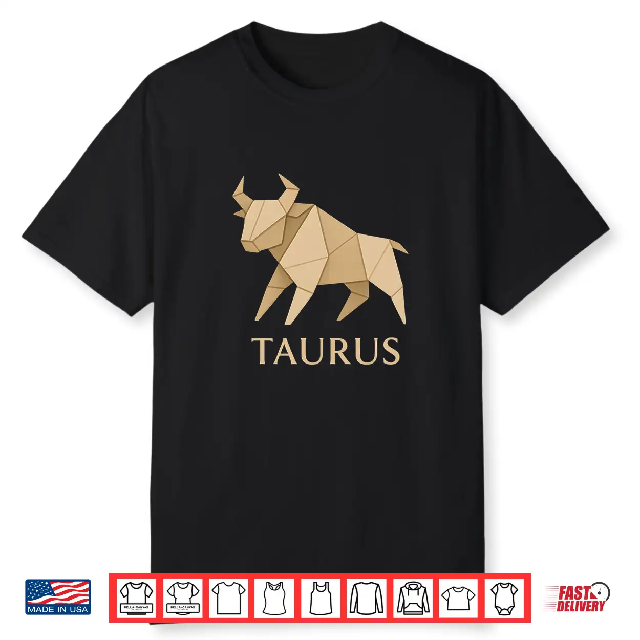 Taurus Origami Zodiac Graphic Shirt Taurus Origami Zodiac Graphic Shirt