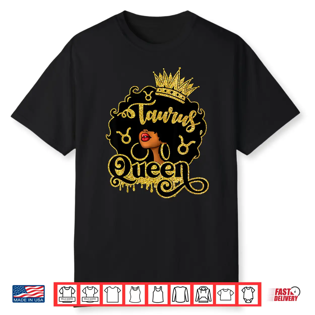 Taurus Queen Black Women Zodiac Birthday Afro Queen Shirt Taurus Queen Black Women Zodiac Birthday Afro Queen Shirt