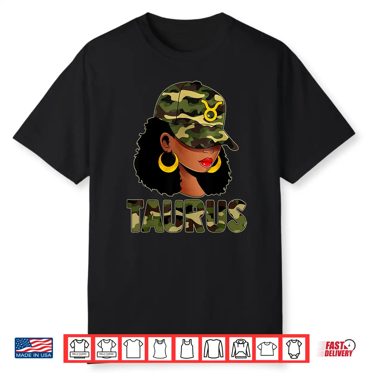 Taurus Queen Camouflage Black Culture Cap Zodiac Sign Shirt Taurus Queen Camouflage Black Culture Cap Zodiac Sign Shirt
