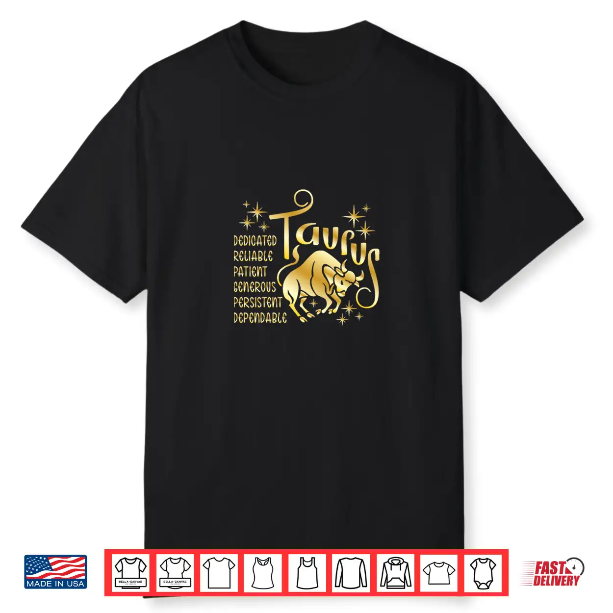 Taurus Zodiac Gold Shirt Taurus Zodiac Gold Shirt