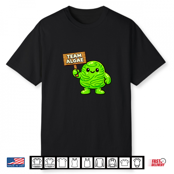 Team Algae Funny Pond Scum Mascot Design Shirt