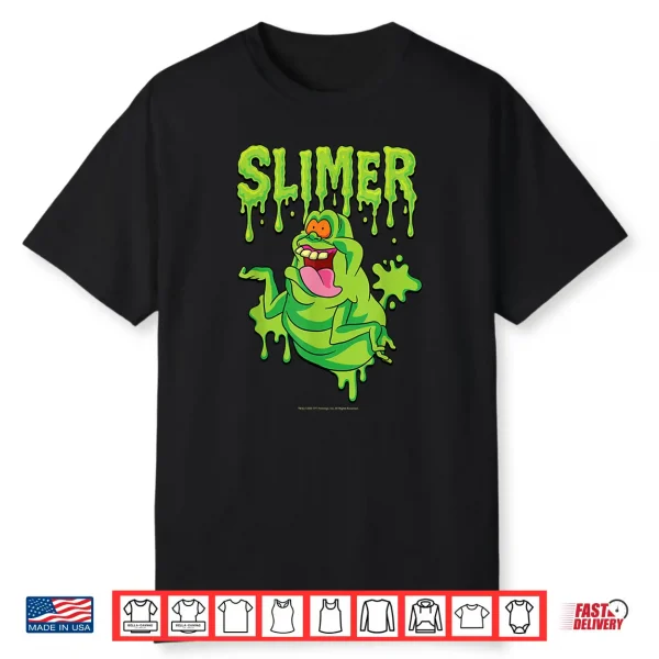 The Real Ghostbusters Ecto Green Slimer Retro 80’S Cartoon Shirt